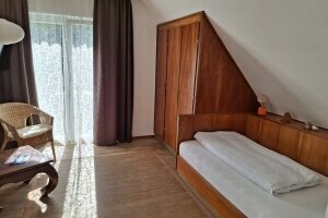 Einzelzimmer mit Balkon, Quelle: (c) Landgasthof Grüner Baum