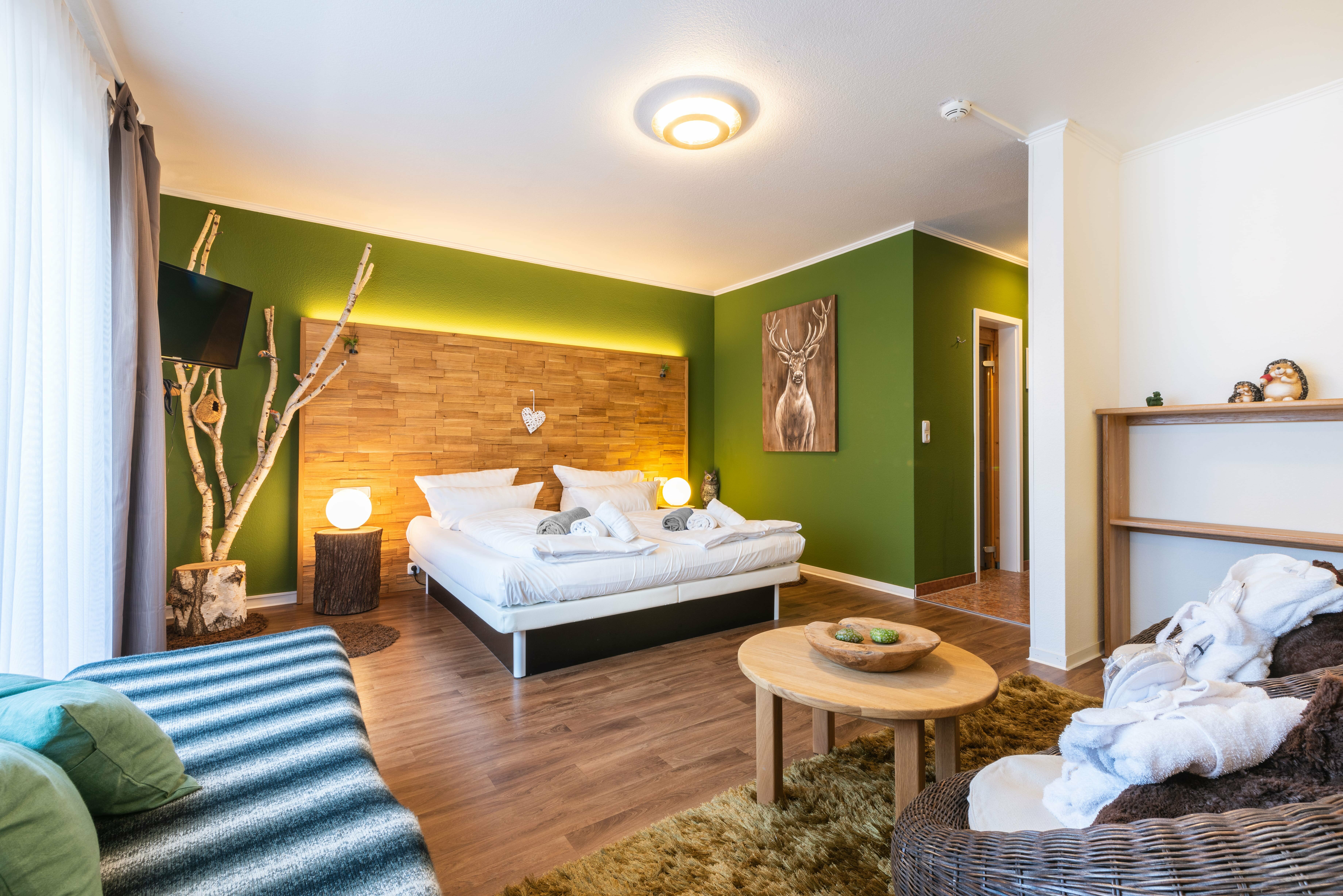 Themenzimmer mit Privatsauna und Wasserbett, Quelle: (c) Hotel Ziegelruh