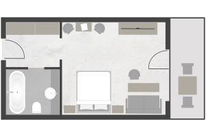 Comfort Zimmer Landhausstil mit Balkon, Quelle: (c) Meiser SPA Resort