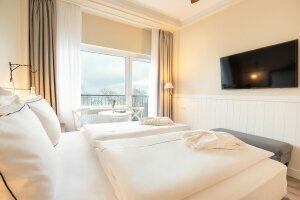 Deluxe Zimmer mit Balkon & Meerblick , Quelle: (c) Strandhotel Ahlbeck 