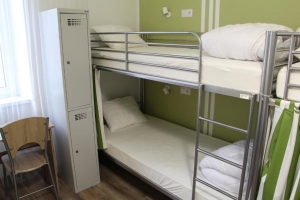 Bett im gemischten 8-Bett-Schlafsaal, Quelle: (c) Lorf Hostel&Apartments