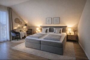 Komfort Doppelzimmer mit Balkon, Quelle: (c) Hotel Schwanenweiher