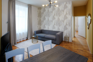 One Bedroom Apartment mit Balkon, Quelle: (c) VN48 Suites by Prague Residences