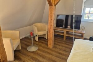 Schwebebett im Schloss, Quelle: (c) Schloss Krugsdorf Golf & Hotel