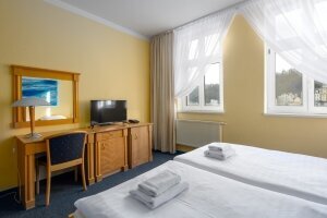Doppelzimmer mit Stadtblick, Quelle: (c) Wellness Hotel Jean de Carro
