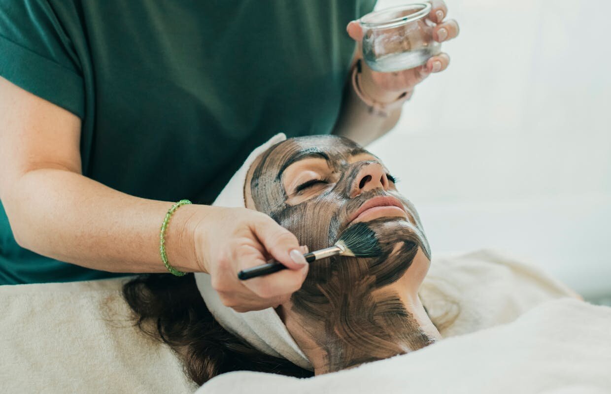 Frau Auge mit schönen Make-up und lange Wimpern. Wimperntusche Brus