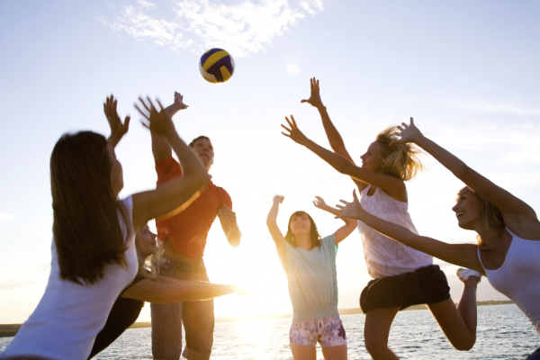 Volleyball am Strand  