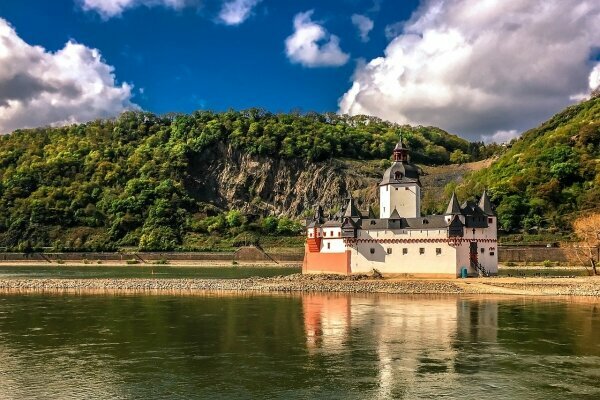 Wasserbettzimmer am Mittelrhein