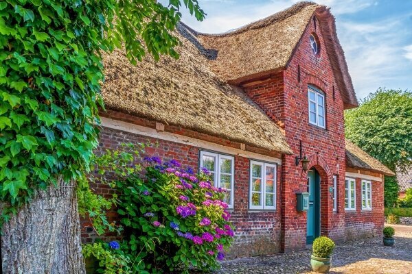 Wasserbettzimmer an der Nordsee