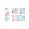 10er Pack Kinder Socken » Set 10 Paar bunte Kindersocken » Kinderstrümpfe "Regenbogen" - Katze / 27-30