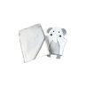 2er Pack Baby Badeset » Kinder Kapuzen Badetuch & Waschhandschuh Frottee » reine Baumwolle » Wasch Handschuh & Handtuch - Elefant