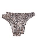 2er Pack Sommer Damen Slips » Damen Brazil Tanga in Animal Print » Tiermuster Unterwäsche » Wäsche & Loungewear - Tiger / XL (48-50)