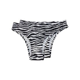 2er Pack Sommer Damen Slips » Damen Brazil Tanga in Animal Print » Tiermuster Unterwäsche » Wäsche & Loungewear - Zebra / L (44-46)