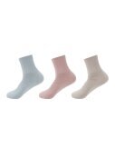 3er Pack Damen Socken Baumwolle » 3 Paar Premium Kurzsocken » Kurzschaft MED + DIA » Venenfreundlich ohne Gummibund - A / 39-42