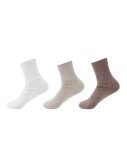 3er Pack Damen Socken Baumwolle » 3 Paar Premium Kurzsocken » Kurzschaft MED + DIA » Venenfreundlich ohne Gummibund - C / 39-42