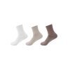 3er Pack Damen Socken Baumwolle » 3 Paar Premium Kurzsocken » Kurzschaft MED + DIA » Venenfreundlich ohne Gummibund - C / 39-42