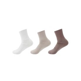 3er Pack Damen Socken Baumwolle » 3 Paar Premium Kurzsocken » Kurzschaft MED + DIA » Venenfreundlich ohne Gummibund - C / 39-42