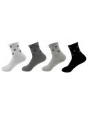 3er Pack Damen Tennis Socken Premium » 3 Paar Sportsocken & Strümpfe » atmungsaktive Damensocken für Sport, Freizeit & Fitness - B / Weiß / 35-38