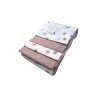 4er Pack Moltontücher » Geschenkset » Baby Spucktuch 76 x 76 cm » Wickelunterlage aus Baumwolle » leichte Decke & Stilltuch » Baby Starter-Set - Sonne