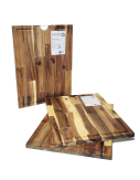 Premium Schneidebrett aus Akazienholz » Küchenbrett 30 x 40 x 1,5 cm » Grill Holzbrett mit Saftrille » Servierbrett & Tranchierbrett