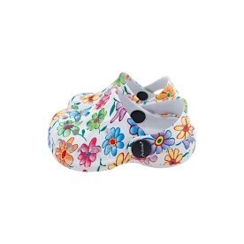 Baby & Kinder Clogs mit Blumenmuster » günstige Kinderschuhe » Kinder Badeschlappen » Schuhe für Babys & Kleinkinder » Badelatschen mit Riemen und Cut