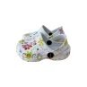 Baby Clogs mit Blumenmuster » günstige Kinderschuhe » Kinder Badeschlappen » Schuhe für Babys & Kleinkinder » Badelatschen mit Riemen und Cut-Outs - M
