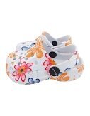 Baby Clogs mit Blumenmuster » günstige Kinderschuhe » Kinder Badeschlappen » Schuhe für Babys & Kleinkinder » Badelatschen mit Riemen und Cut-Outs - M