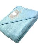 Baby Kapuzenbadetuch Elefant » Badetuch Groß 100 x 100 cm » Kleinkind Bade Handtuch mit Kapuze » 100% reine Baumwolle - Mint