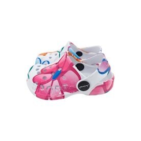 Baby & Kinder Clogs mit Blumenmuster » günstige Kinderschuhe » Kinder Badeschlappen » Schuhe für Babys & Kleinkinder » Badelatschen mit Riemen und Cut