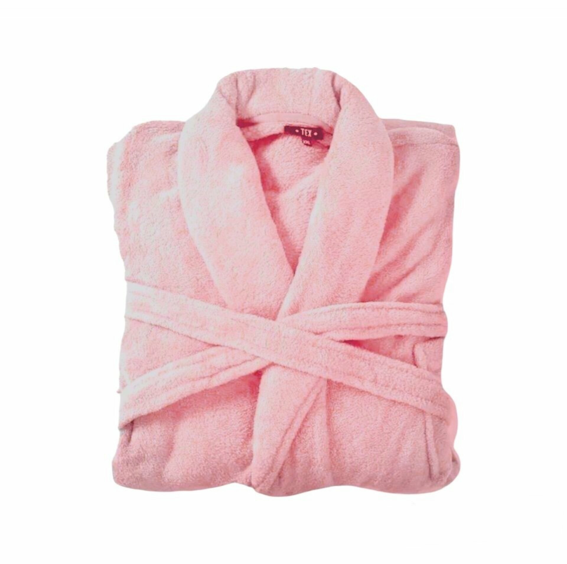 Bademantel & Saunamantel in Teddy-Plüsch-Qualität I Microfaser kuschelig weich I unisex I extra flauschig [Rosa]