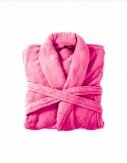 Bademantel & Saunamantel in Teddy-Plüsch-Qualität I Microfaser kuschelig weich I unisex I extra flauschig [Pink]