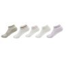 Damen Sneaker Socken » Set 5 Paar Strümpfe » 5er Pack Sneakersocken » Baumwollsocken mit elastischem Mittelfußband - A / 35-38