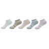 Damen Sneaker Socken » Set 5 Paar Strümpfe » 5er Pack Sneakersocken » Baumwollsocken mit elastischem Mittelfußband - B / 39-42