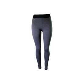 Damen Sport Leggings » melierte Yogahose mit praktischer Tasche » Yogaleggins Formender Effekt - Dunkelgrau / S/M