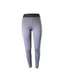 Damen Sport Leggings » melierte Yogahose mit praktischer Tasche » Yogaleggins Formender Effekt - Hellgrau / S/M