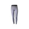 Damen Sport Leggings » melierte Yogahose mit praktischer Tasche » Yogaleggins Formender Effekt - Hellgrau / XXL