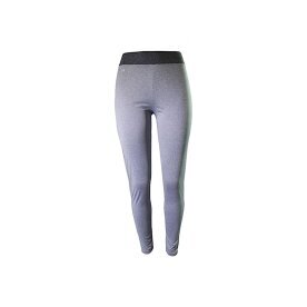 Damen Sport Leggings » melierte Yogahose mit praktischer Tasche » Yogaleggins Formender Effekt - Hellgrau / XXL