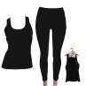 Damen Sport Set » Leggings & Tank Top » Sport Hose & Top » Sportwäsche mit formendem Effekt » Yogahose mit Netzstoff / Mesh-Einsätzen - XXL