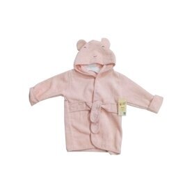 Frottée Baby Bademantel mit Tiergesicht » Morgenmantel & Kleinkinder Badetuch » 100% Baumwolle » mit Kapuze und Gürtel - Tier-Karikatur / 98/104