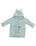 Frottée Baby Bademantel mit Tiergesicht » Morgenmantel & Kleinkinder Badetuch » 100% Baumwolle » mit Kapuze und Gürtel - Hase / 74/80
