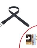 Ledergürtel für Männer » Herren Gürtel » Echt Leder Herrengürtel » schwarz matt 4,5 cm mit Randprägung - 100 (115cm)