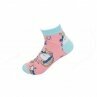 Kinder Crazy Socks » Bunte Kindersocken » Kinderstrümpfe » Füßlinge » Kinder Socken Größe 30-33 und 34-37 - 30-33 / Einhorn Rosa