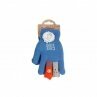 Kinder Winter Handschuhe » Kinderhandschuhe mit Tier Fingern » Fingerhandschuhe » teilweise mit Teddyfutter - Blau (gefüttert)