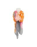 Sommer Damen Schal » Bunt » leichter Sommerschal 180 x 80 cm » buntes Halstuch » Damenschal weich & dünn - Pink/Orange