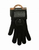 Winter Damen Handschuhe Glänzende Strass Steine | Strickhandschuhe mit Glitzersteinen | Winterhandschuhe [Schwarz]