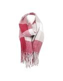 Winter Damen Schal » Cashmera Soft » Winterschal Karo Muster » Damenschal » Fransenschal 180 x 65 cm - Rot