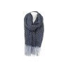 Winter Damen Schal Soft Cashmera » Winterschal Boutique Blume » Damenschal » Fransenschal 180 x 65 cm - Hellgrau