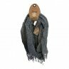 Winter Damen Schal Soft Cashmera » Winterschal Boutique Zic Zac » Damenschal » Fransenschal 180 x 65 cm - Grau