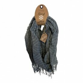 Winter Damen Schal Soft Cashmera » Winterschal Boutique Zic Zac » Damenschal » Fransenschal 180 x 65 cm - Grau