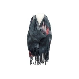 Winter Damen Schal Soft Cashmera » Winterschal Wasserrose » Fransenschal » Damenschal 180 x 70 cm - Grau